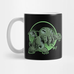 Cthulhu Says Hi - Cute Animation Mashup Mug